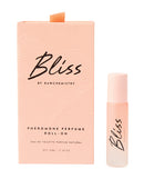 Bliss Perfume by Raw Chemistry Roll On 10 ml packaging and roll-on bottle featuring a delicate pink design.