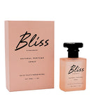 Bliss Pheromone Perfume by Raw Chemistry 1 Oz in a bottle with packaging, showcasing its elegant design and light fragrance.
