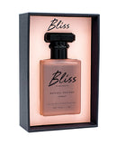 Bliss Pheromone Perfume by Raw Chemistry 1 Oz in elegant packaging showcasing its delicate design.