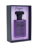 Raw Chemistry Delight Pheromone Perfume Roll-On 1 Oz in elegant packaging with purple details.
