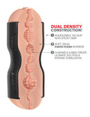 Image of PDX Extreme Tight Grip Pussy & Ass Masturbator showcasing dual density construction and textured interior for ultimate pleasure.
