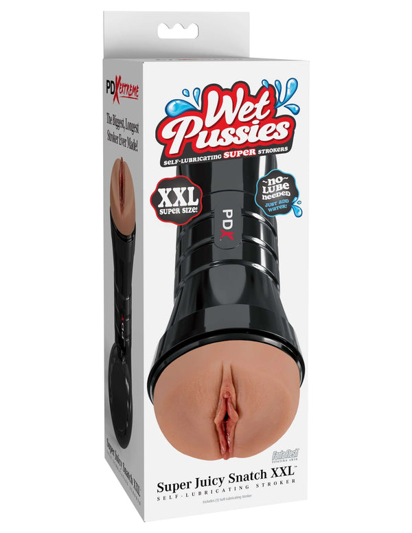 PDX EXTREME WET PUSSIES SUPER JUICY SNATCH XXL - BROWN-0