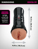 PDX EXTREME WET PUSSIES SUPER JUICY SNATCH XXL - BROWN-2