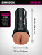 PDX EXTREME WET PUSSIES SUPER JUICY SNATCH XXL - BROWN-2