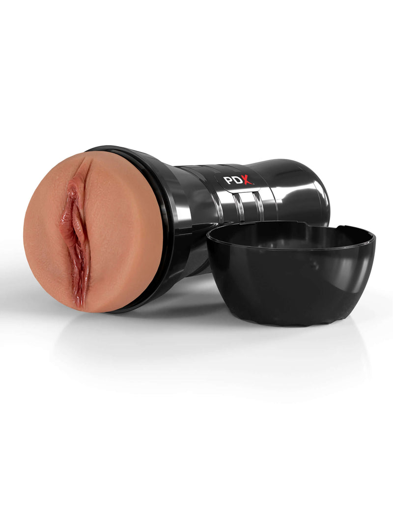 PDX EXTREME WET PUSSIES SUPER JUICY SNATCH XXL - BROWN-3