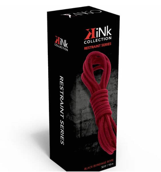 KINK COLLECTION SOFT COTTON BONDAGE ROPE RED-0