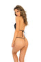 CROTCHLESS LACE & MESH TEDDY BLACK M/L (NET)-2