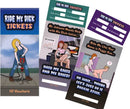 Ride My Dick Tickets 10 Vouchers featuring playful designs for intimate experiences and creativity in couple relationships.
