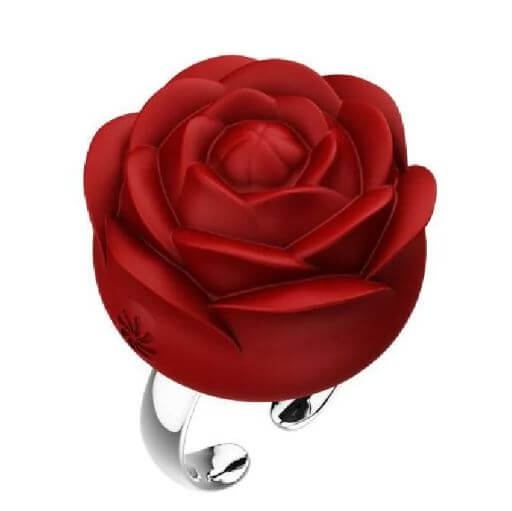 FIORE ROSE RING RED-0