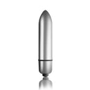 Silver bullet vibrator for intimate pleasure, designed for discreet and powerful stimulation.