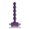 Petite Sensations Pearls Silicone Vibrating Anal Bead in purple with curved design for pleasure. Ideal for beginners and experts.