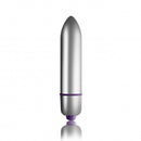 Rocks Off Teazer 7 Speed Purple Vibrating Bullet in sleek silver and purple design, ergonomic and body-safe.