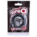 Screaming O Ring O Pro Black packaging showing a silicone erection enhancement ring for comfort and support.