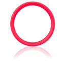 Screaming O Ring O XL Color Red displayed against a reflective surface, showcasing its bright red silicone design.