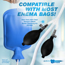 CleanStream Silicone Double Bulb Enema Nozzle Clear compatible with most enema bags and cleansing kits.