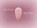 Discreet Wearable Panty Massager with Detachable Egg Vibrator showing main device and egg vibrator features.