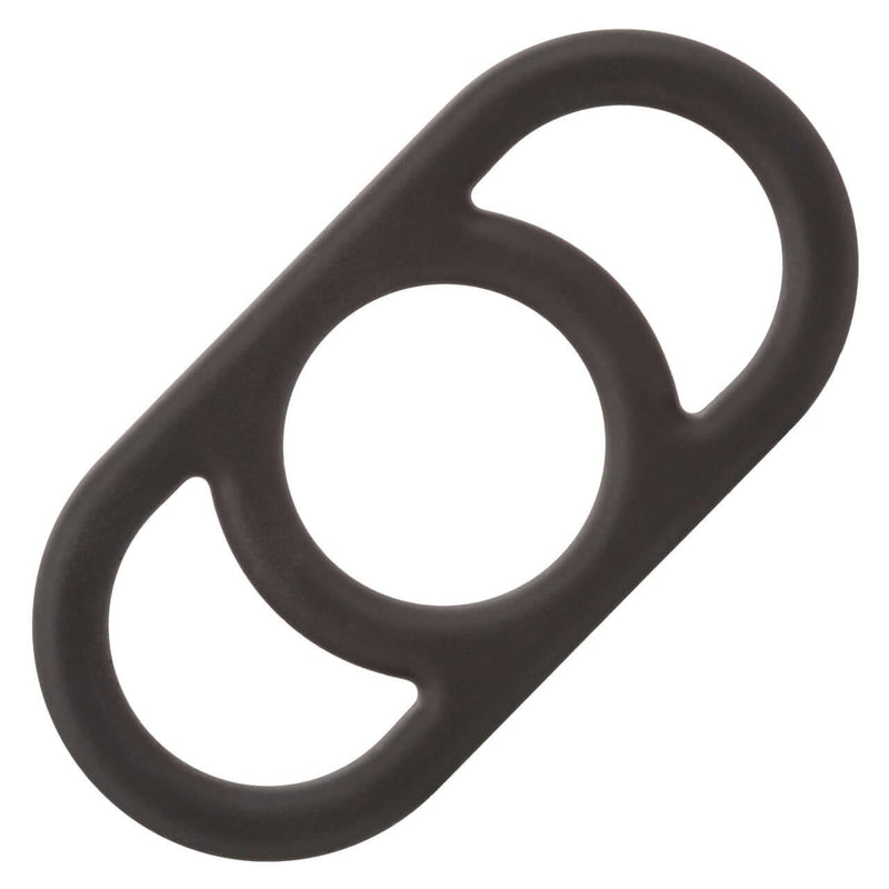 Alpha Commander Liquid Silicone Ring in Black for Enhanced Endurance & Pleasure