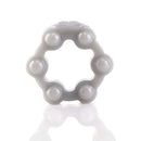 RingO Ranglers Cock Rings Fish Bowl 30 Pc - Stretchy performance ring in gray, designed for comfort and enhanced sensation.