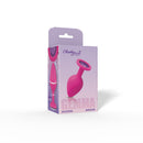 Viben Gemma Purple Gem Pink Silicone Anal Plug Medium in attractive packaging, showcasing its unique design and color.