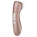 Satisfyer Pro 2+ Air Pulse Stimulator Vibration Pink showcasing sleek design and intuitive controls.