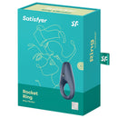 Satisfyer Rocket Ring Vibrating Cock Ring packaging showcasing the product designed for enhanced stimulation.