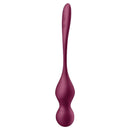 Satisfyer Love Birds Vary Couples Vibrator in burgundy, designed for shared intimacy and connection.
