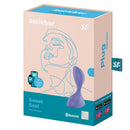 Satisfyer Sweet Seal Vibrating Anal Plug Lilac product packaging with app connection features