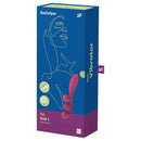 Satisfyer Tri Ball 1 Multi Vibrator Red packaging showcasing its innovative design and features.