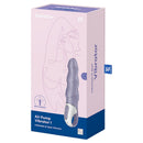 Satisfyer Air Pump Vibrator 1 with Inflatable Shaft packaging showcasing design and features