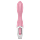 Satisfyer Air Pump Vibrator 2 with Inflatable Shaft in pink with ergonomic design and control buttons.