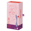 Satisfyer G-Spot Flex 5 App Controlled Vibrator Lilac box packaging showcasing bendable design and features.