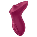 Satisfyer Exciterrr Rolling Ball Lay-On Vibrator Berry showcasing its ergonomic design and vibrant color.