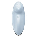 Satisfyer Tap And Climax 2 Clitoral Vibrator Blue in soft blue finish designed for focused pleasure.