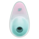 Satisfyer Pixie Dust Air Pulse Clitoral Vibrator Mint Pink close-up view with a modern design.