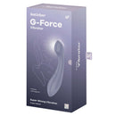 Satisfyer G-Force G-Spot Vibrator Violet packaging showcasing ergonomic design and features.