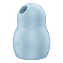 Satisfyer Pro To Go 1 Pressure Wave Vibrator Blue, compact clitoral stimulator in soft blue design.