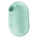 Satisfyer Pro To Go 2 Air Pulse Clitoral Vibrator Mint in soft mint color, compact design for travel-friendly pleasure.