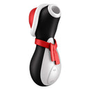 Satisfyer Penguin Holiday Edition Air Pulse Vibrator in festive penguin design for touch-free clitoral pleasure.