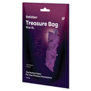 Satisfyer Treasure Bag XL Toy Storage Violet packaging showcasing discreet and stylish toy storage solution.