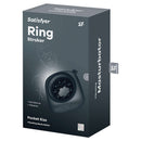 Satisfyer Ring Stroker Vibrating Masturbator Black product packaging with description and features displayed.