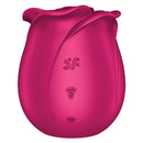 Satisfyer Pro 2 Classic Blossom Air Pulse Vibrator in a rose-inspired design, showcasing touch-free stimulation features.