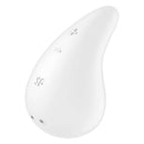 Satisfyer Dew Drop Lay-On Vibrator White features a sleek design and easy-to-use controls for pleasurable exploration.