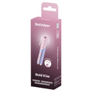 Satisfyer Bold Kiss Air Pulse Clitoral Stimulator packaging showcasing travel size and 3D air pulse technology.
