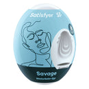 Satisfyer Savage Single Use Masturbator Egg compact and discreet design for solo pleasure.