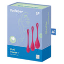 Satisfyer Yoni Power 1 Kegel Ball Training Set Red packaging with three training balls