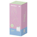 Satisfyer Penguin Climax Tips White replacement heads packaging with five tips for air pulse stimulator.