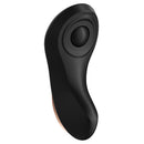 Satisfyer Little Secret Panty Vibrator Black side view, a discreet handheld clitoral massager for pleasure.