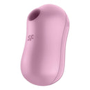 Satisfyer Cotton Candy Lilac Air Pulse Vibrator in playful pink design, featuring elegant detailing for intimate pleasure.