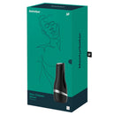Satisfyer Men Classic Masturbator Silver packaging featuring elegant design and sleek appearance.