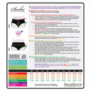 SpareParts Sasha Cinch Booty Short Harness Red Size L sizing guide and measurement instructions.